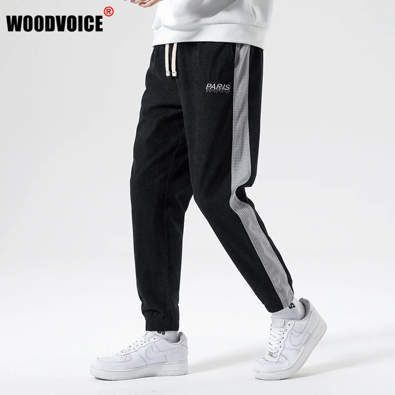 

Men Sweatpants 2022 New Jogger Side Striped Mens Fashion Streetwear Hip Hop Trousers Male Loose Fit Harem Pants Plus Size