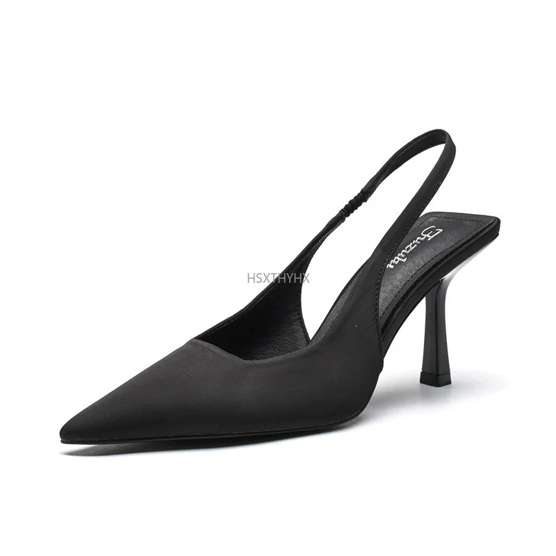 

Женские босоножки на высоком каблуке, бежевые удобные туфли большого размера с открытым носком, на шнуровке, с прозрачным острым носком, для девушек и женщин, 2021