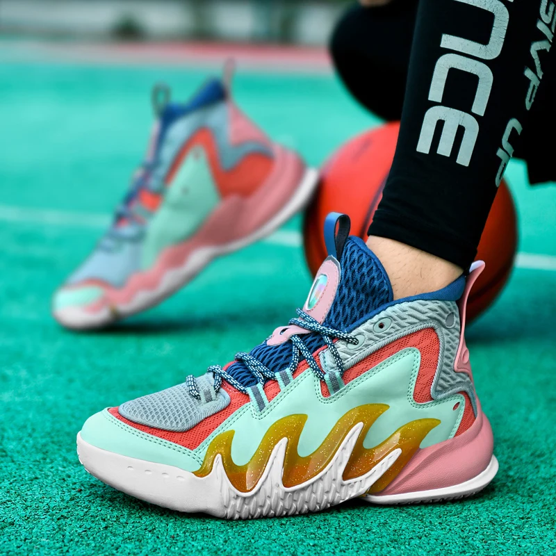 QQ-AT01 High Quality Mens Basketball Sneakers Fashion Non-Slip Training Sports Shoes for Men Wearable ForMotion Basketball Shoes