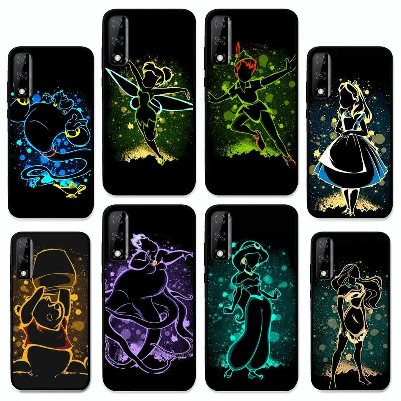 

Disney Elsa Ariel Princess Phone Case for Huawei Y 6 9 7 5 8s prime 2019 2018 enjoy 7 plus