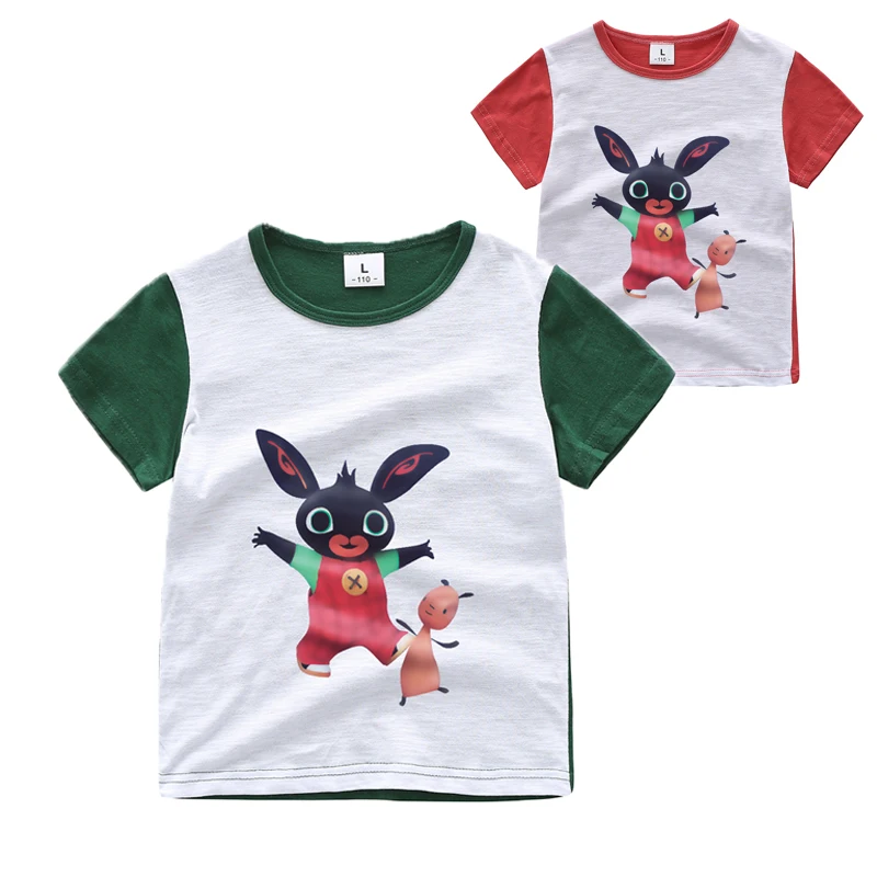 

New Bing Rabbit Cartoon Children's T-sleeve Cartoon Character Children's Shoulder Wipe Short-sleeved Children's Birthday Gift