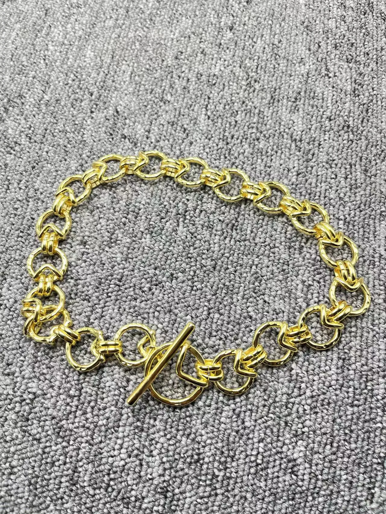 

Europe and America Hot Sale High Quality Fashion Electroplated 925 Silver Color14K Exquisite Luxury Necklace Jewelry Gifts