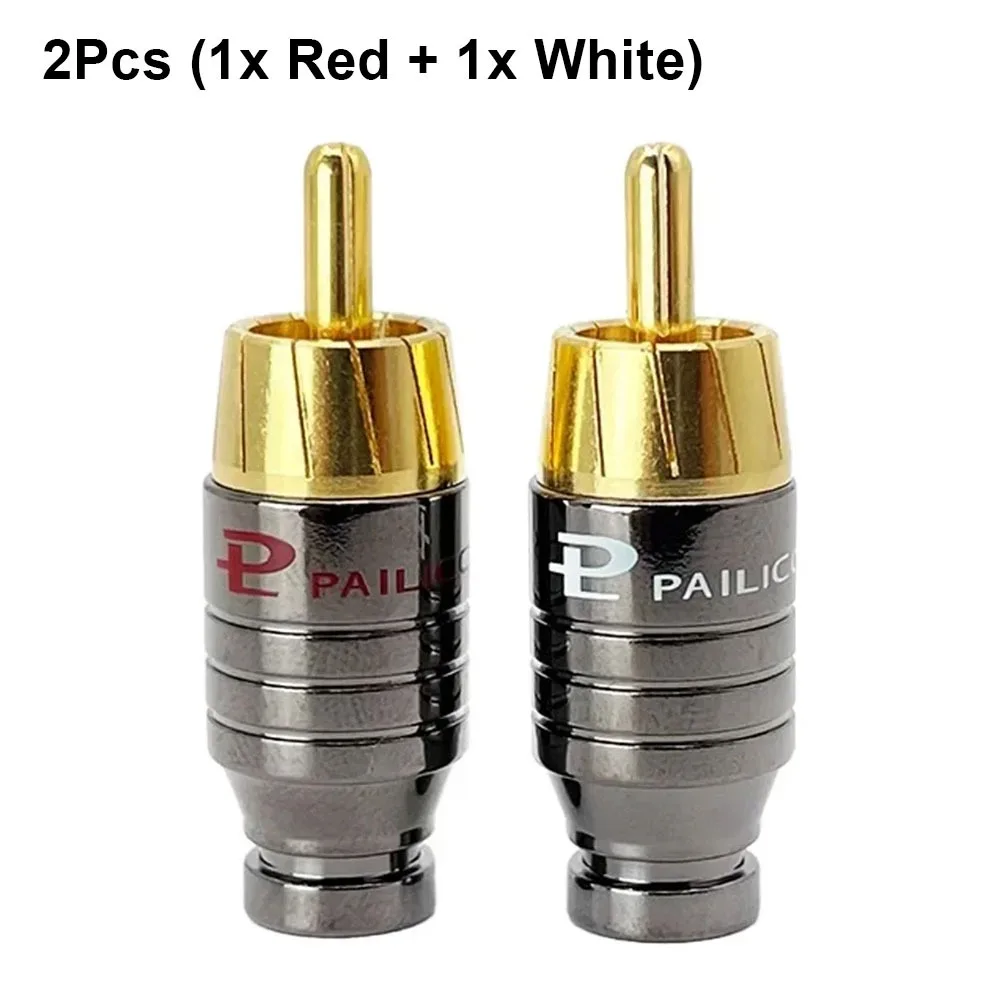 

2 шт. позолоченные разъемы RCA