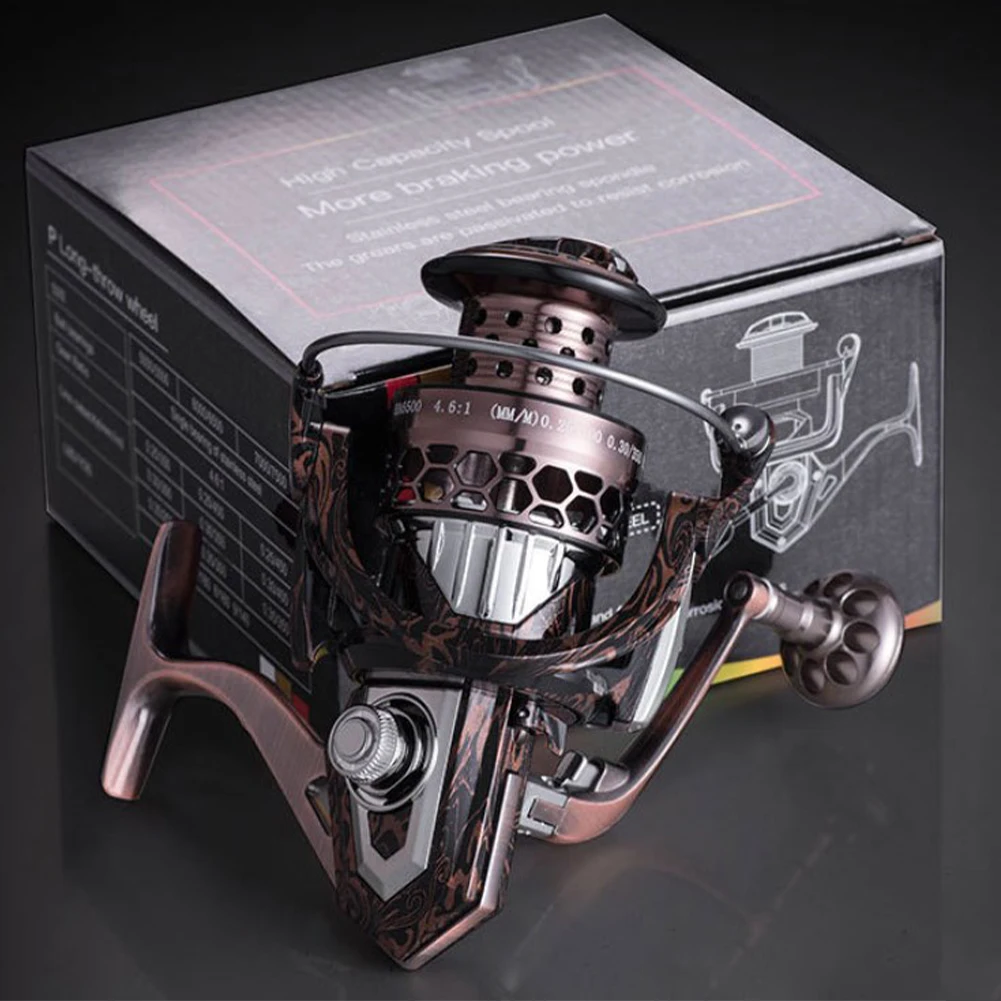 

Fishing Spinning Reel 10kg Drag System 4.6:1 Spinning Wheel Fishing Coil 2500-7500 All Metal Fishing Reel Tackles