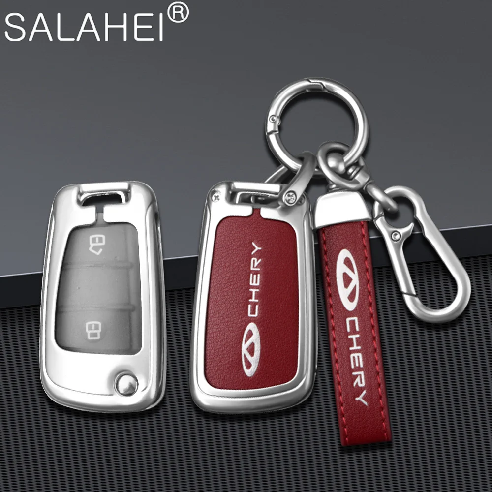 

Car Flip Remote Key Fob Case Cover Shell Bag For Chery ARRIZO7 E3 E5 A3 A5 Tiggo 2 3 5 3X Fulwin2 Eastar Keychain Accessories