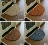semicircle chenille entrance door carpet floor mat door front door mat kitchen bathroom anti slip mat water absorbing door mat