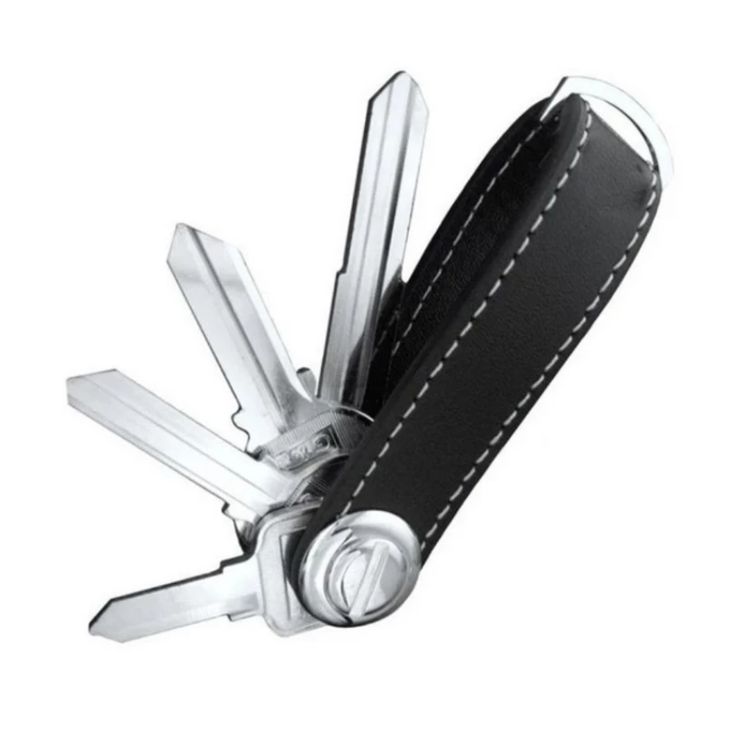 

1pc Car Key Pouch Bag Key Holder Organizer Housekeeper Pocket Fashion PU Leather Keychain Key Case Pouch Protection Cover