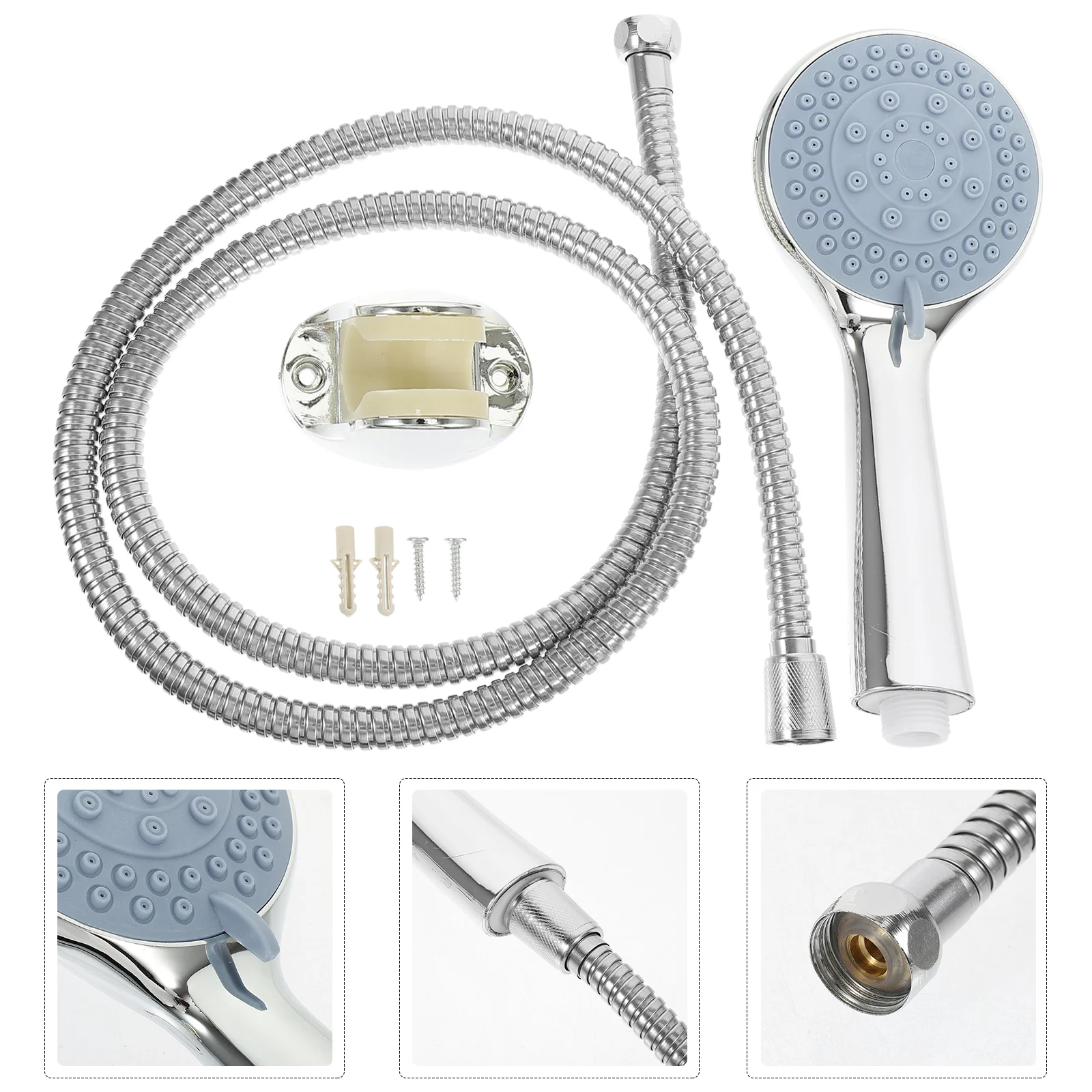 

Kit Set Hand Parts Gold Matte Hose Filter Wand Square White Rubbed Tape Brass Finish Led Bronze Oil Inch Bathroom Handheld Rain