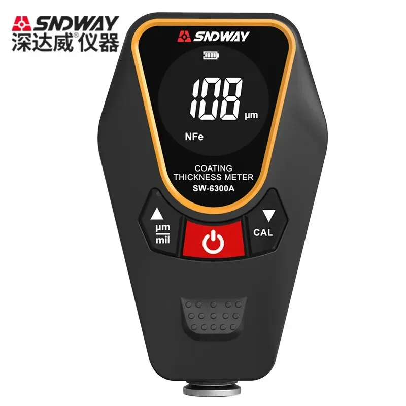 Фото Цифровой толщиномер краски SNDWAY SW-6310 с ЖК-дисплеем, миниатюрный ручной тестер для автомобильной краски №2