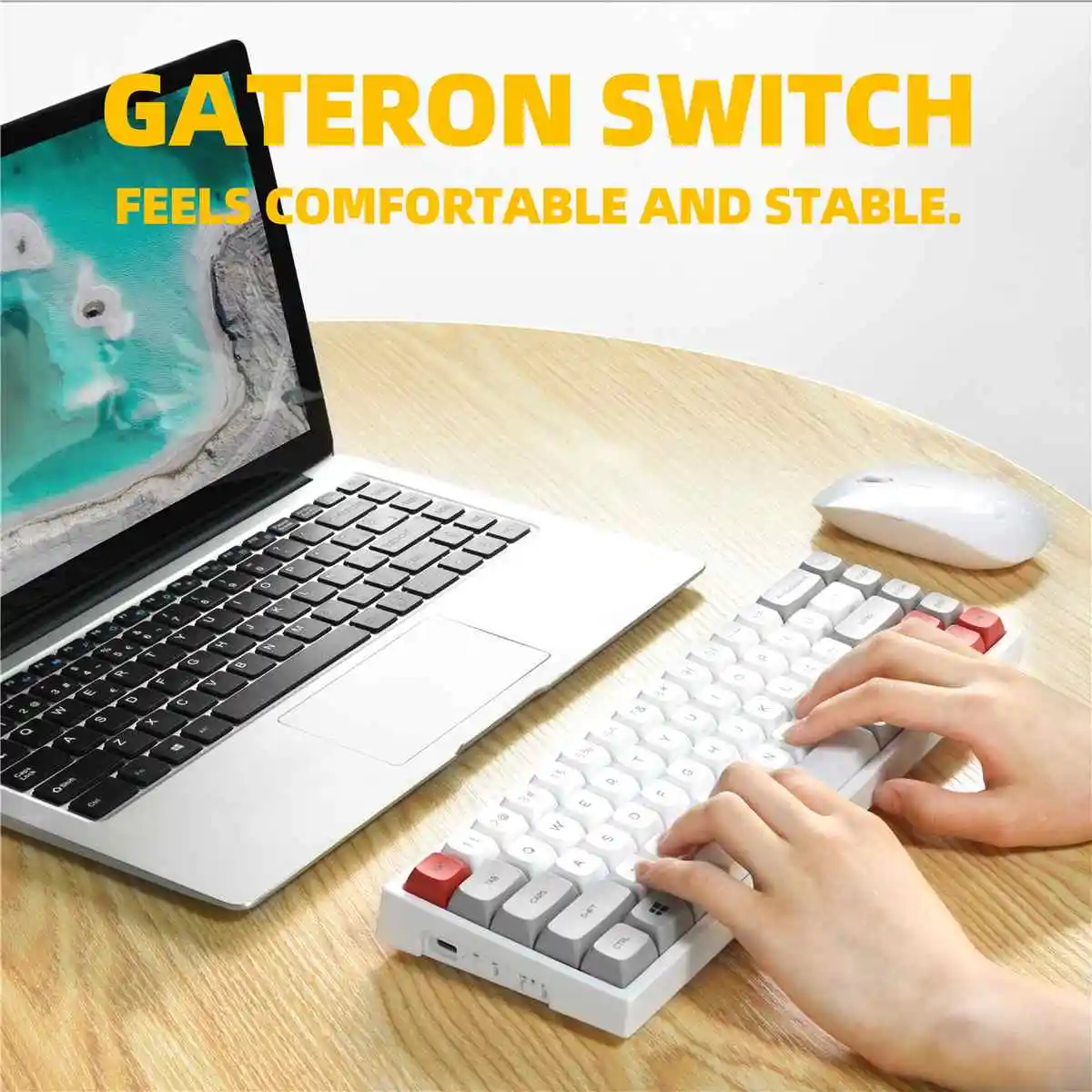 

Механическая клавиатура TK68, 3 режима, Bluetooth 2,4G, Type-c, проводная игровая клавиатура XDA Profile PBT, колпачки клавиш, переключатель Gateron с горячей заменой