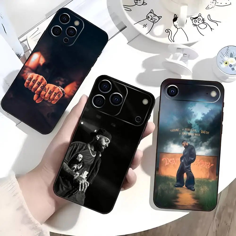 Фото Чехол для телефона E-Eladio Carrion Album Sauce Boyz для iPhone 17, 16, 15, 14, 13, 12, 11 Plus, Pro Max, XS, мягкий силиконовый чехол, черный №1