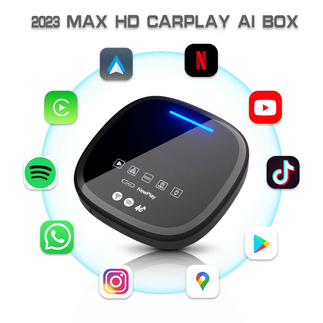 Фото TBOX MAX 3.0 Carplay Ai Box 8/128G с беспроводным CarPlay, Android Auto, HD MI выходом и Air Mouse для мультимедийных систем автомобиля №2