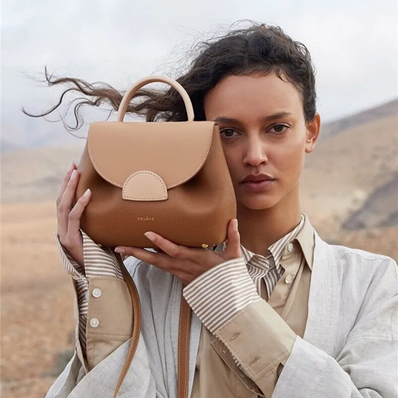 

French Niche Design One Shoulder Bag 2021 High-quality Matching Diagonal piglet Bag Genuine Leather Handbag Women's Messenger