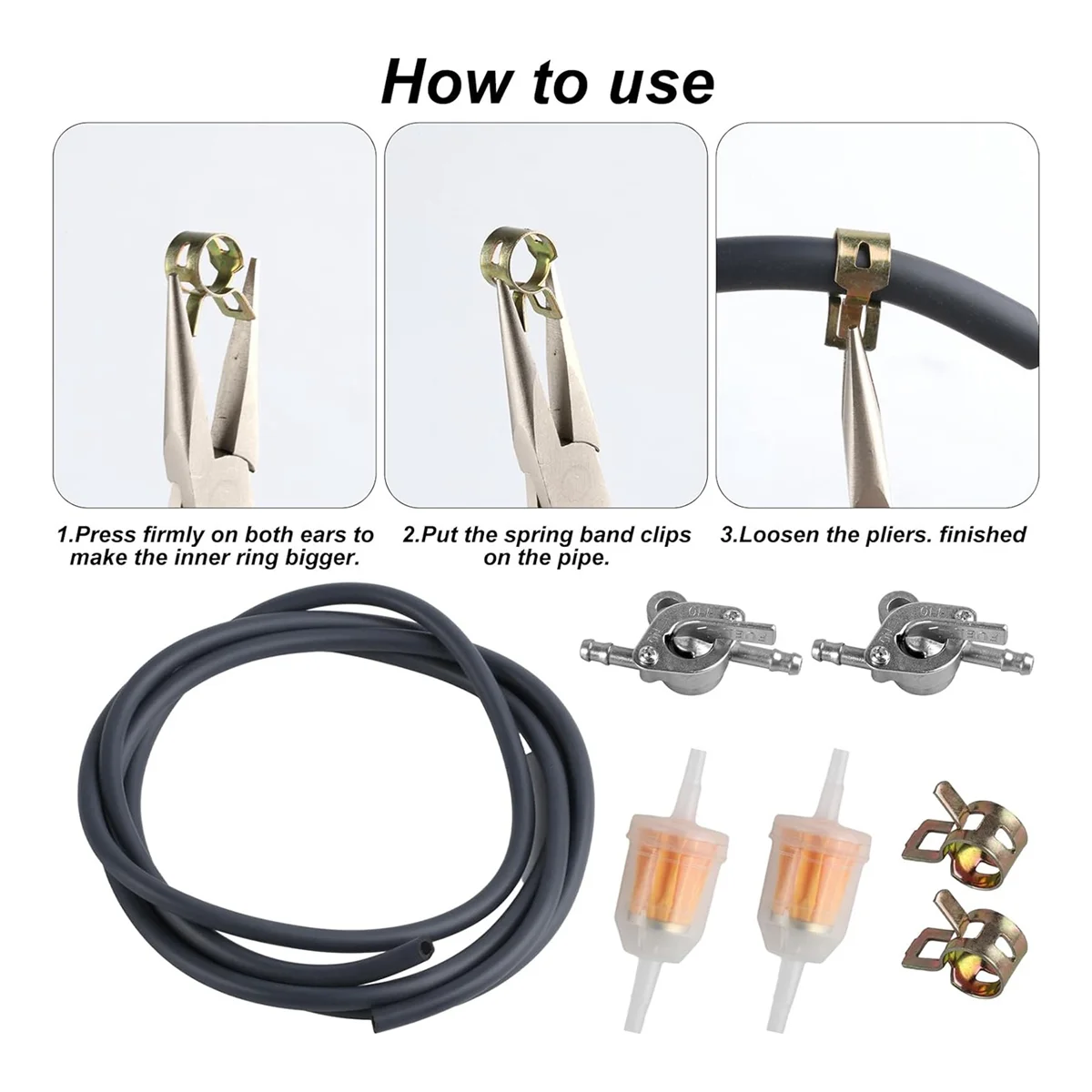 Комплект шлангов топливопровода для небольших двигателей скутеров квадроциклов