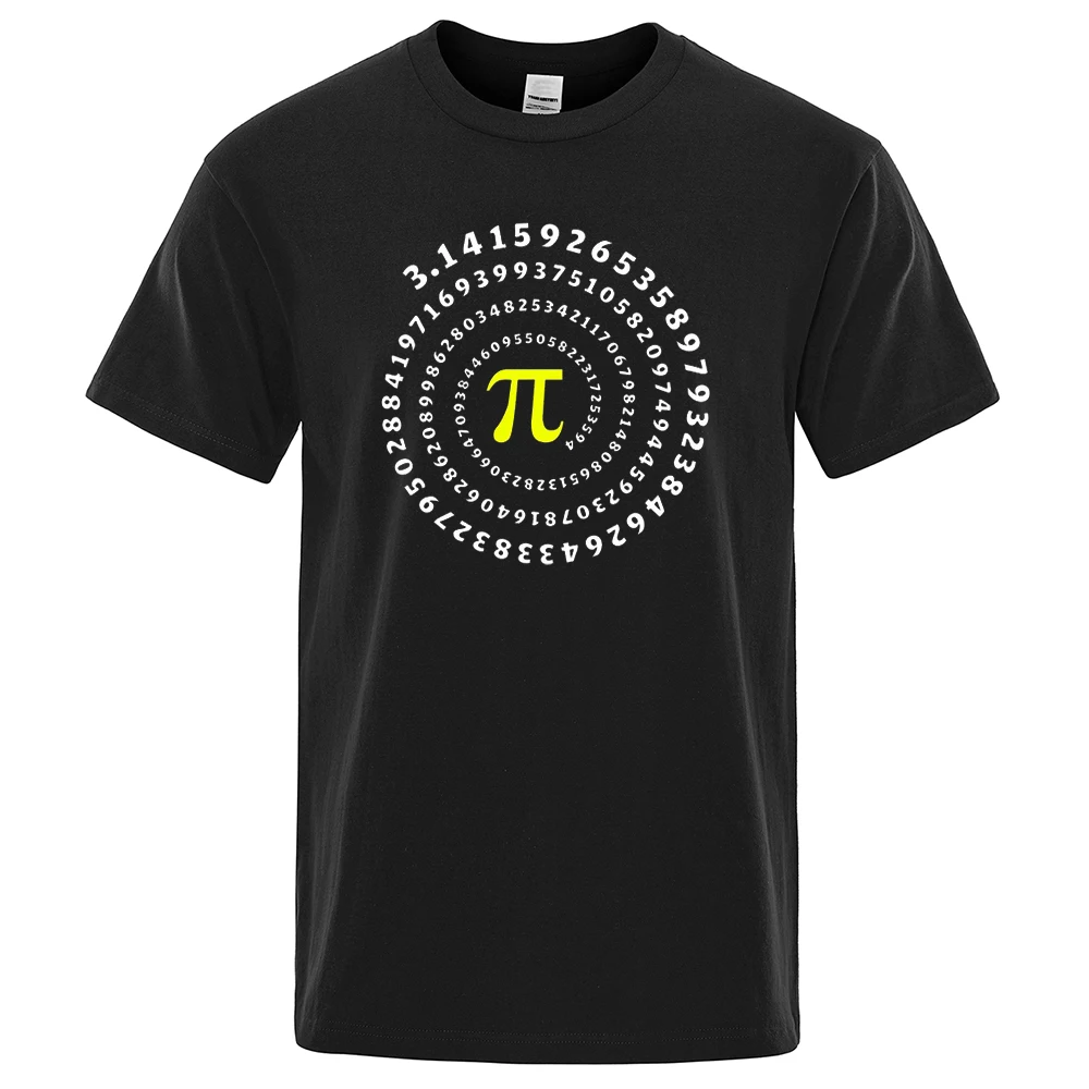 

Забавная Мужская футболка Pi π с математическим геометрическим принтом, мужские футболки, хлопковые футболки с коротким рукавом, уличная одежда, топы, футболки