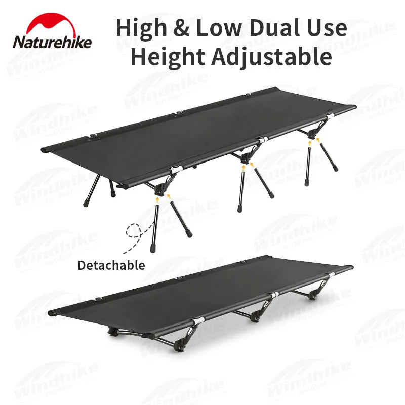 Naturehike складная походная кровать 190*65 см уличная портативная нейлоновая сетчатая