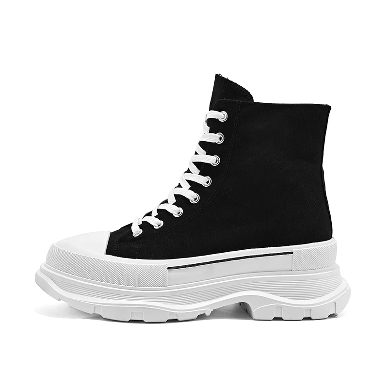 Damyuan 2022  Winter Woman Black Boots Size39-44 Chaussure Femme Women Heightening Boots Sneakers Canvas Casual luxury  Shoes