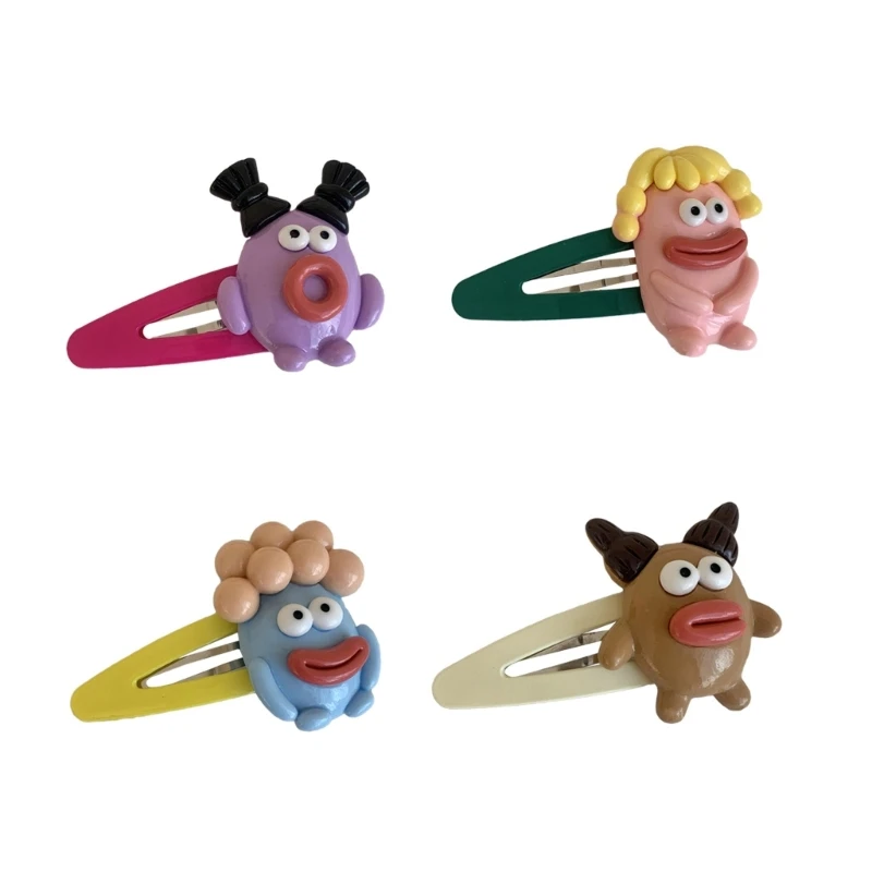 Горячая заколка для волос девочек забавная очаровательная с дьяволом женский