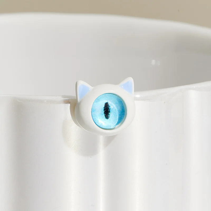 

Unique One Eye Monsters Earrings Kawaii Pink Blue Big Eye Stud Ear Studs Temperament Personality Party Jewelry For Women Girls