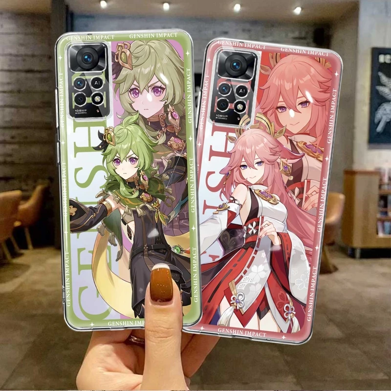 

Genshin Impact Funny For Xiaomi Redmi 9C 12C 9 10C 9A 9T K40 Pro Redmi9 Shell Phone Case