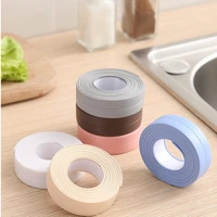 1roll waterproof mold proof adhesive tape durable use pvc material kitchen bathroom wall sticker sink edge sealing tape gadgets