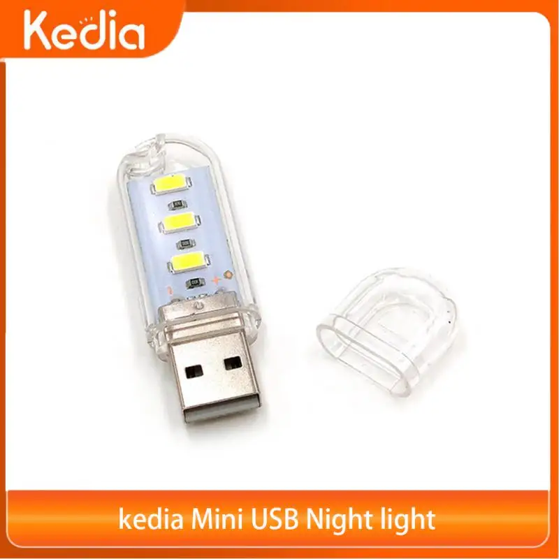 

Kedia Mini USB Night Light Power Bank Charging Book Lights LED Portable Highlight Lamp U Disk Computer Table Lamps For Lighting