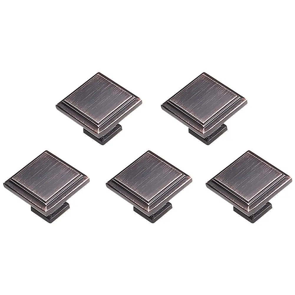 

5 шт., квадратные матовые черные ручки для шкафа