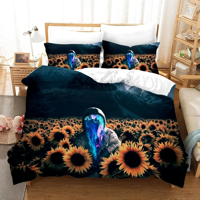 

Astronaut 3D Print Bedding Set Space Universe Kids' Dream Gifts Cartoon Duvet Cover Luxury Home Textiles Set