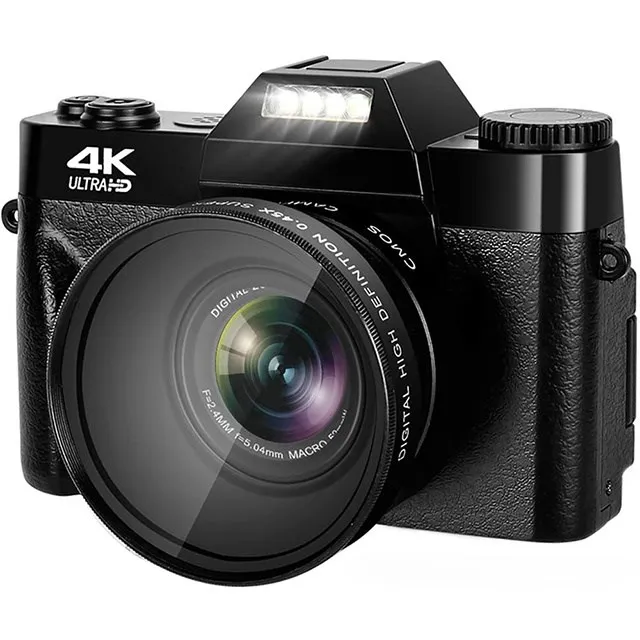 

4K HD 48MP Retro Digital Camera 4K HD Professional Digital Camera WIFI Webcam Wide Angle 16X Digital Zoom Camcorder flip screen