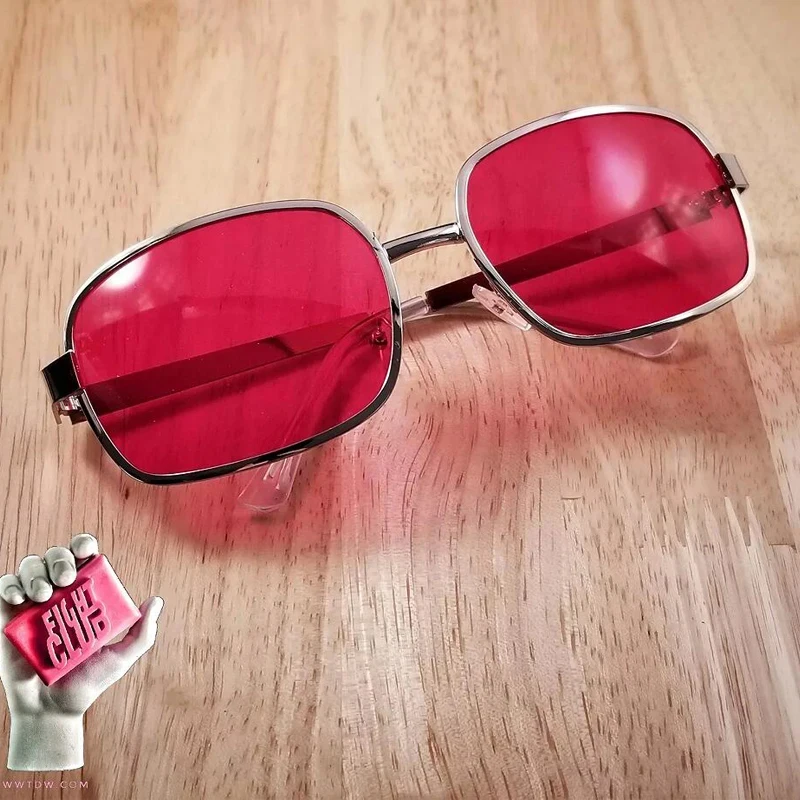 Солнцезащитные очки Project Mayhem Fight Club Tyler Durden Oliver Peoples 533, мужские солнцезащитные очки с красными линзами: с коробкой (art.: 3920cceb5b3bb) - 3920cceb5b3bb