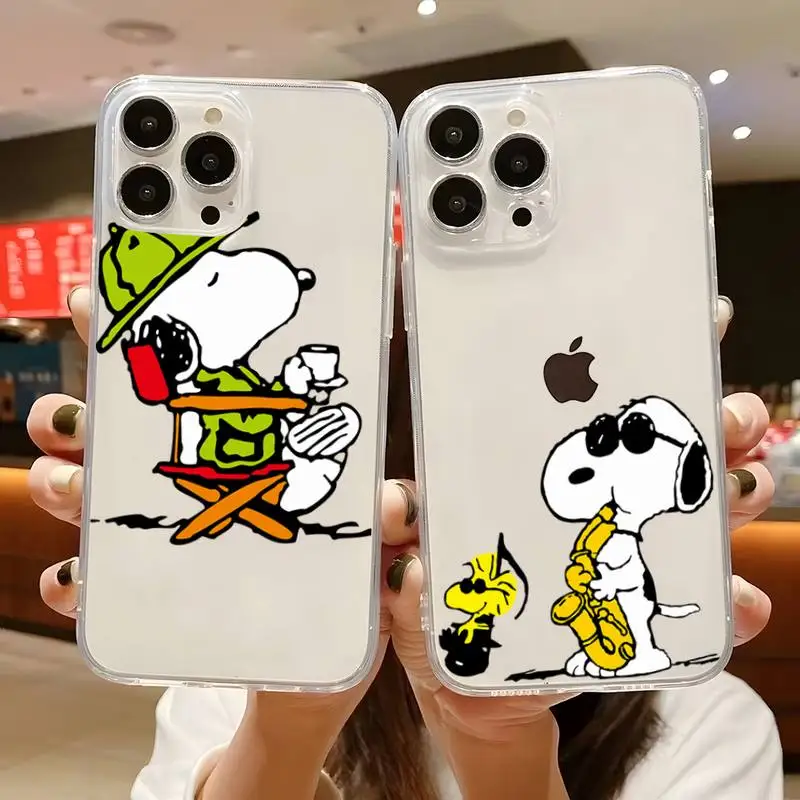 

BANDAI Animated Snoopy Phone Case For Xiaomi 11 9T 10T Note 10 Pro Lite Redmi K20 Pro 7 7A 8 9 9A Redmi 8 Pro T 11 Transparent