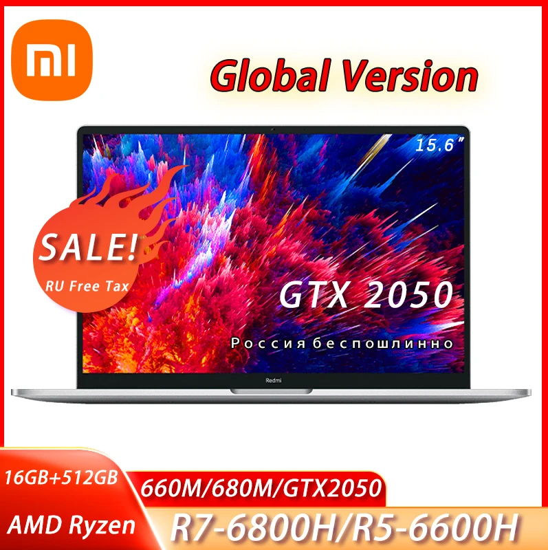 Новый ноутбук Xiaomi RedmiBook Pro 15 2022 Ryzen R5 6600H/R7 6800H 16 ГБ + 512 RTX 2050 / AMD Radeon 680M/660M Graphics 3 2 K |