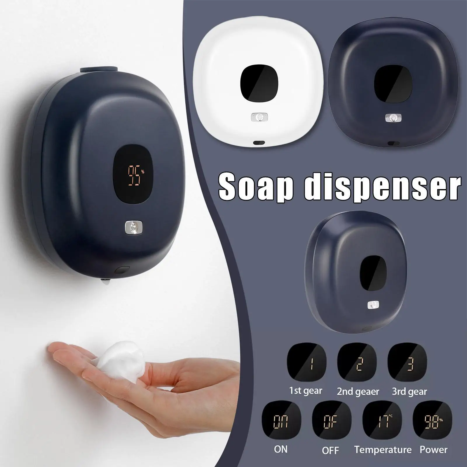 

Automatic Foam Soap Dispenser Washing Mobile Phone Home Bathroom Wall-mounted Bubble Soap Dispenser Children's Infrared