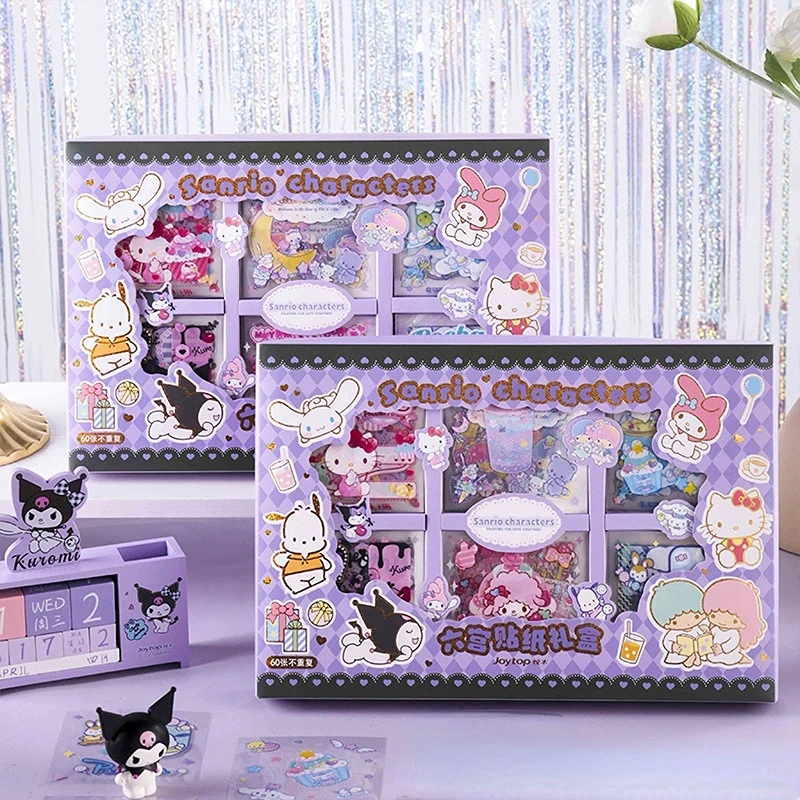 Sanrio руководство Шестигранная наклейка подарочный набор милый мультяшный руководитель Diy декоративные прозрачные наклейки s стикеры s