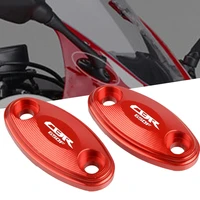 motorcycle windshield rear view side mirrors bracket hole cap clamp cover for honda cbr 650 f cbr650f 2014 2019 2016 2017 2018