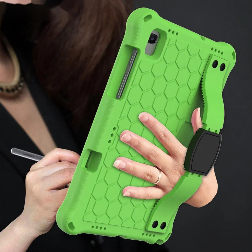 

Для Samsung Galaxy Tab A7 10,4 2020 с ремешком, чехол из материала EVA для планшета Galaxy Tab S5e S6, детский чехол для телефона T720 T860