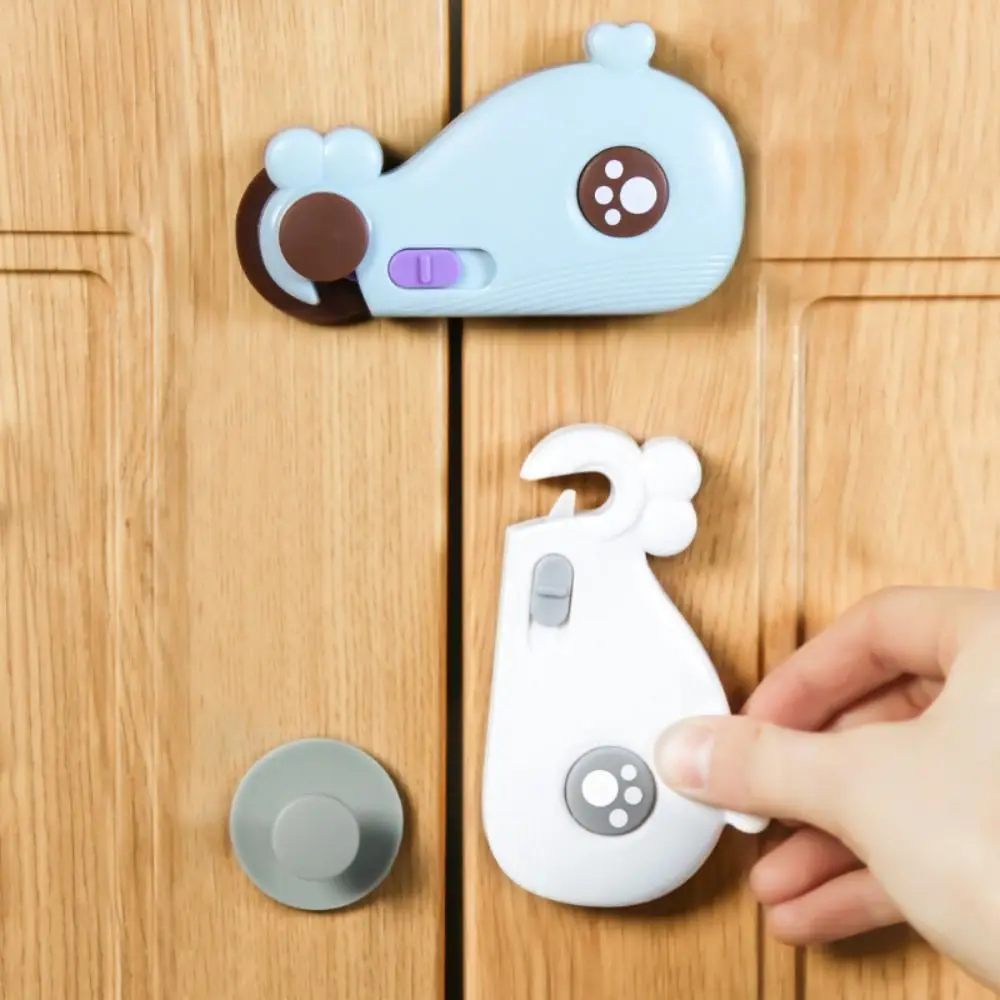 

Sliding Closet Whale Shape Children Protection Refrigerator Lock Freezer Cabinet Buckle Baby Safety Lock Cabinet Locks