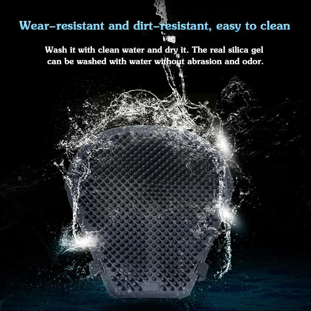

Universal Motorcycle Gel Seat Cushion Cover Waterproof Breathable Shock Slip Anti Sunscreen Decompression Cooling Pad Resis Y0N7