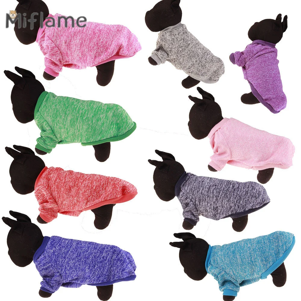 

Miflame Autumn Winter Small Dogs Pullover French Bulldog Dachshund Chihuahua Fashion Warm Cat Dog Sweater Home Pet Clothes