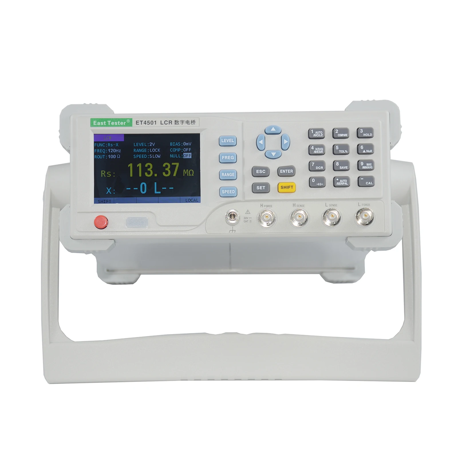 

ET4501 Desktop LCR Tester Capacitance Inductance Meter LCR Meter for 10Hz-10KHz Adjustable Frequency