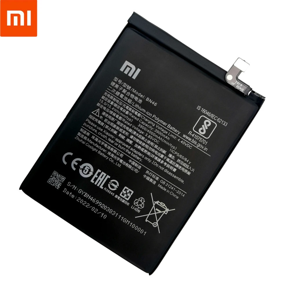 100 original replacement 4000mah bn46 battery for xiaomi redmi 7 note8 note 8 8t phone battery bateria batterie akku free tools free global shipping