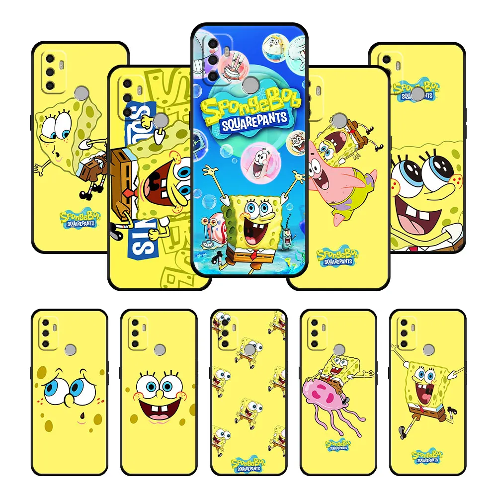 

TPU Soft Case for Oppo A15 A53 A16 A9 A5 A74 A93 2020 A12 A52 A92 F19 A5s A54 A12e A3s A53s A93 A31 SpongeBob Cartoon Celular
