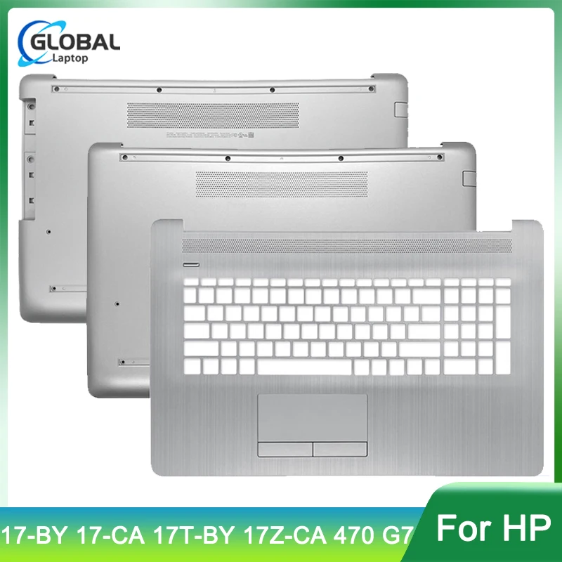 

New Laptop Case For HP Pavilion 17-BY 17-CA 17T-BY 17Z-CA 470 G7 Palmrest Upper Cover Bottom Case DVD Keyboard Top Shell Silver