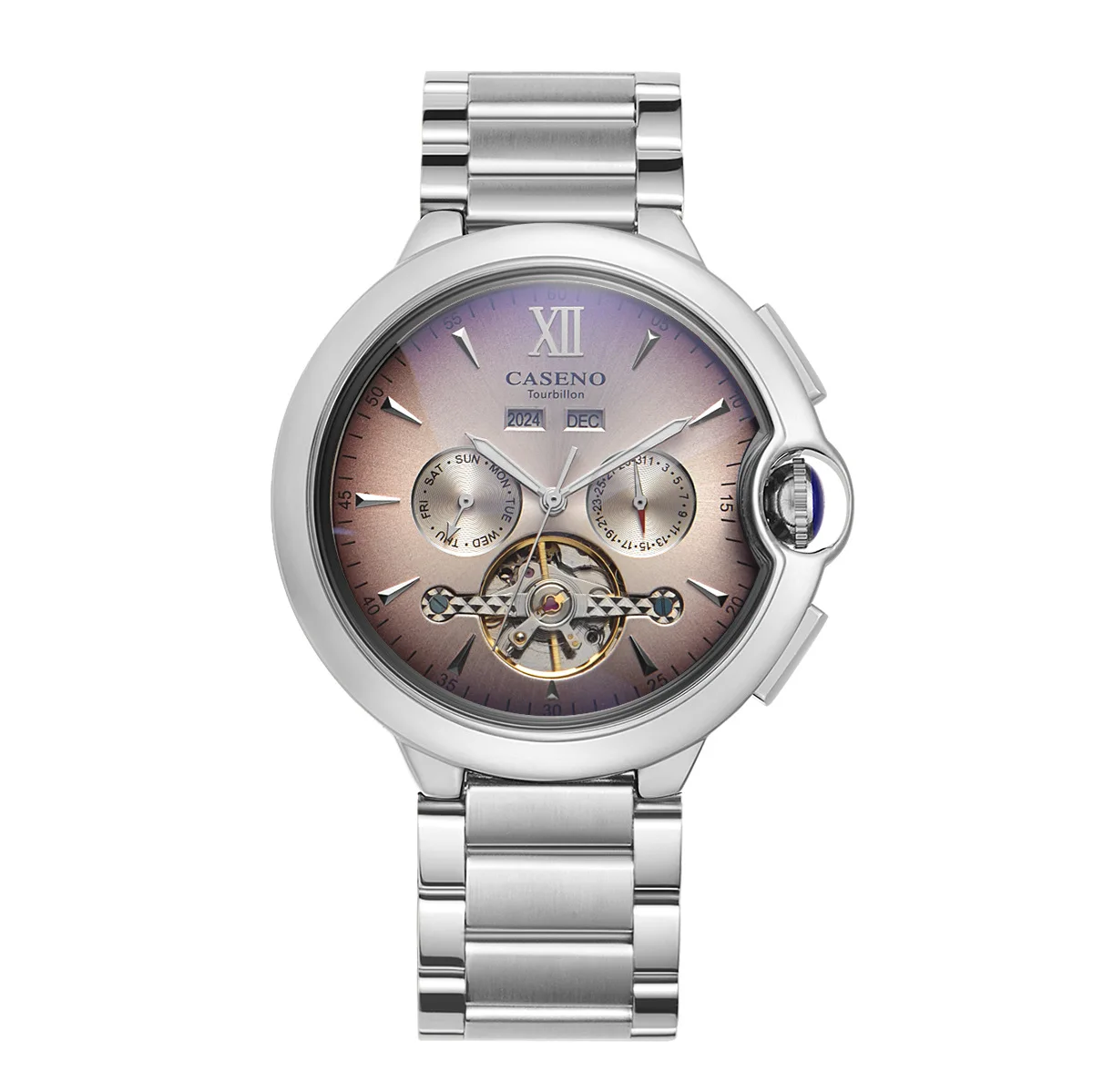 

Tourbillon Watch Sapphire Mirror 10MM Ultra-thin Automatic Self-Wind Luminous Waterproof Luxury Men's Business Mechanical Watch