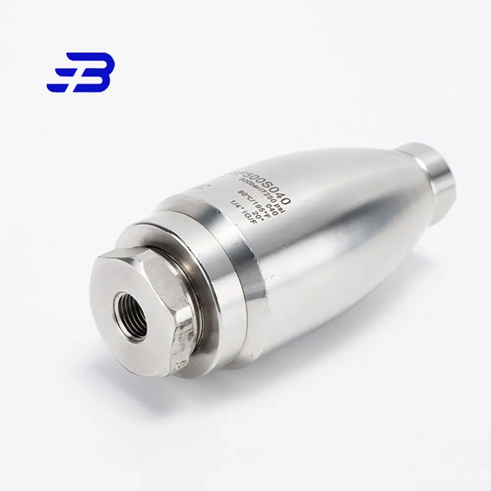 500 bar 7350psi ultra high pressure stainless steel turbo nozzle 360 rotating nozzle for pressure washer