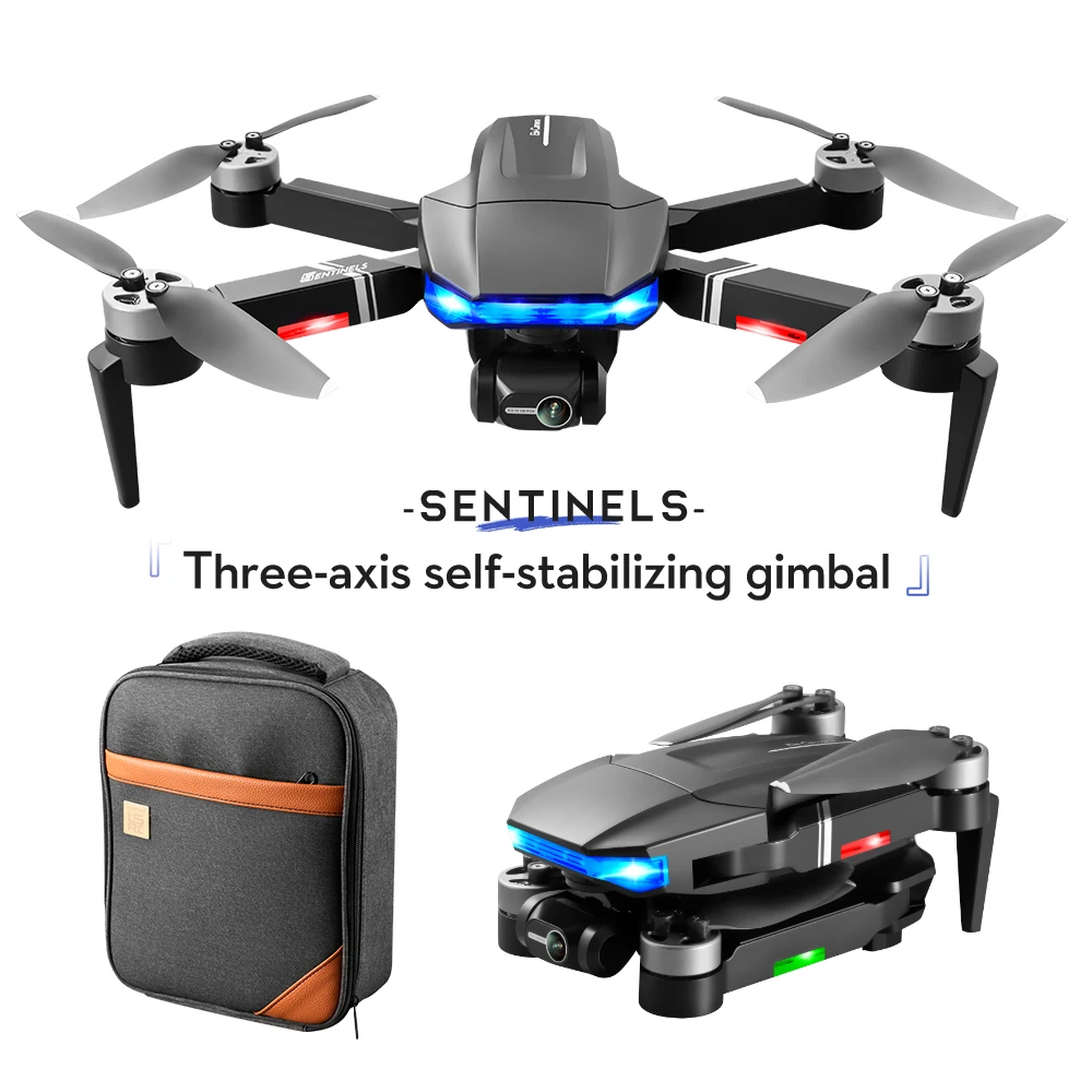 

LSRC-S7S SENTINELS GPS 5G WIFI FPV GPS Drone 4K Professional HD EIS Camera Anti-Shake 3-Axis Gimbal Motor RC Foldable Quadcopter