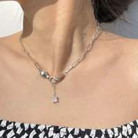 modoma tassel design luxury zircon necklace for women 2022 elegant wedding chains choker vintage jewelry korean fashion pendants
