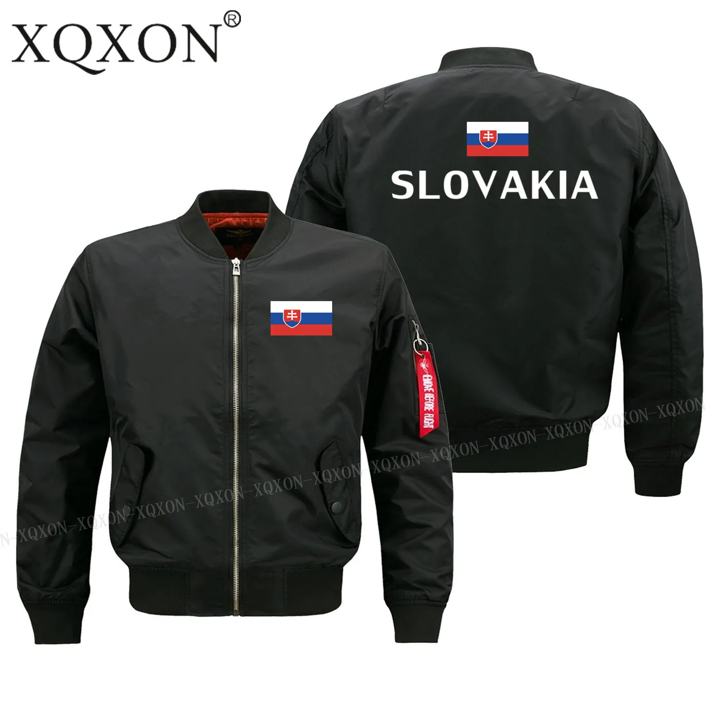

New-Slovakia Flag New Autumn Winter Bomber Jacket High Quality Men Jackets Coats Zipper Man Jackets J190