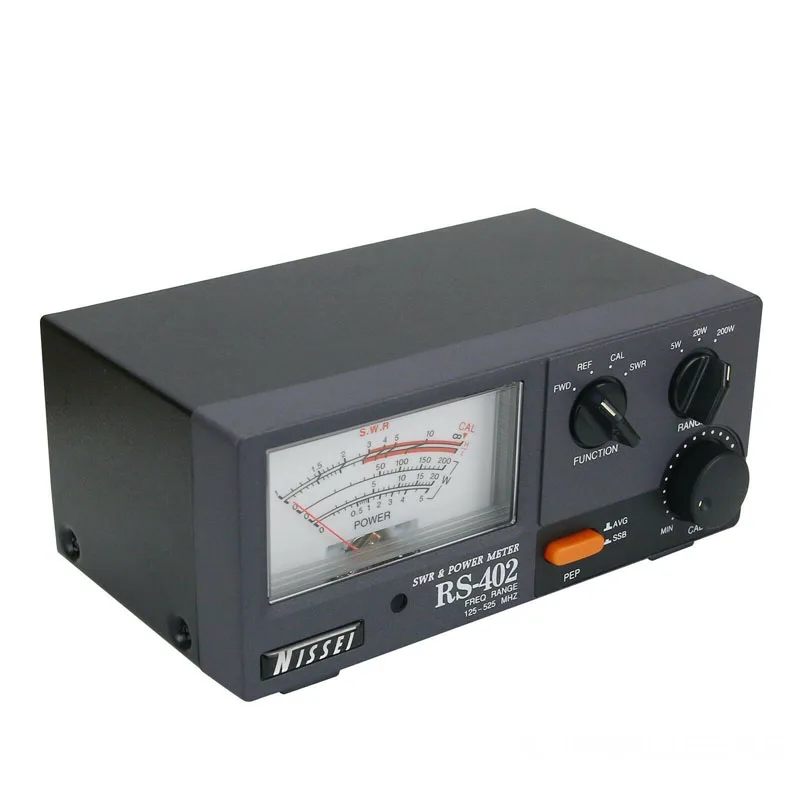 Original NISSEI RS-402 Watt Tester 125-525MHz 200W HF VHF UHF Radio Communication Transceiver Power SWR Meter RS402 Taiwan