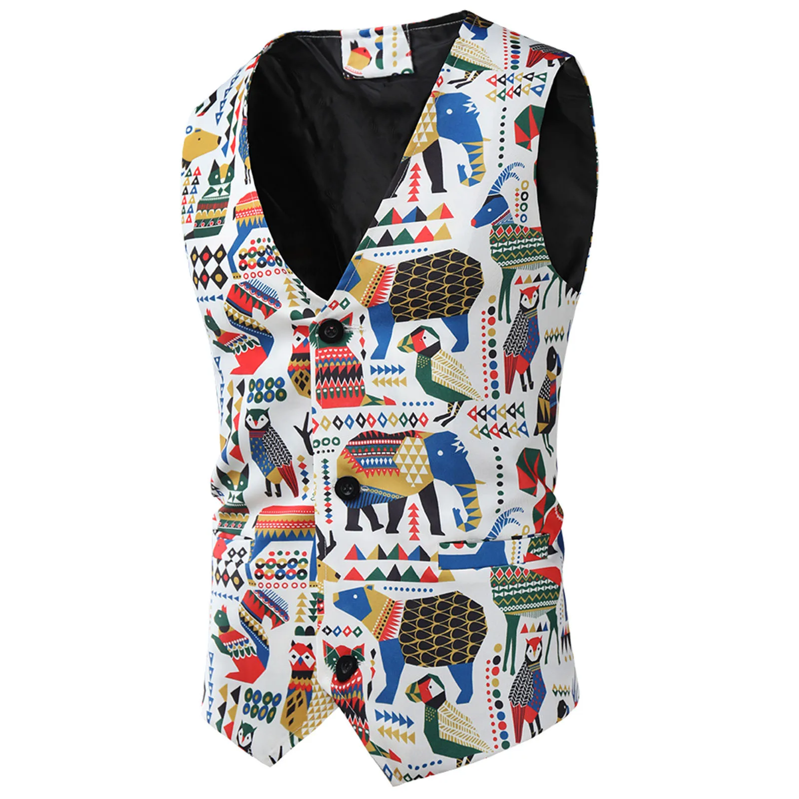 

Mens Thin Shirts Mens Fashion Casual Button Pocket Suit Vest Printed T Shirts for Men Big And Tall Transfer Paper for T Shirts